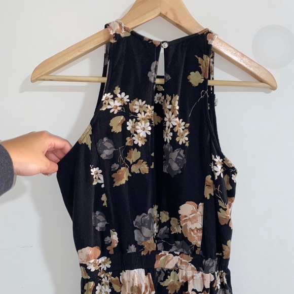 Abercrombie Floral Navy Jumpsuit - Picture 2 of 3